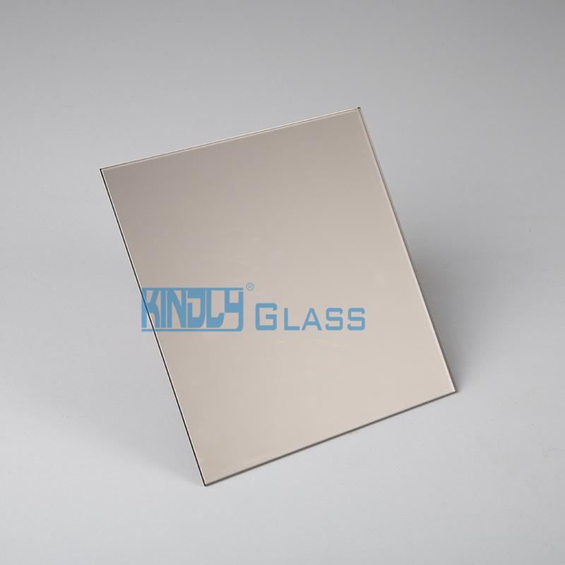 Acid Etched Bronze Mirror Glass 10 without Fingerprint 